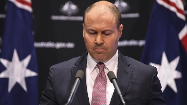 Josh Frydenberg in Parliament House, Canberra on Wednesday. Picture: AAP