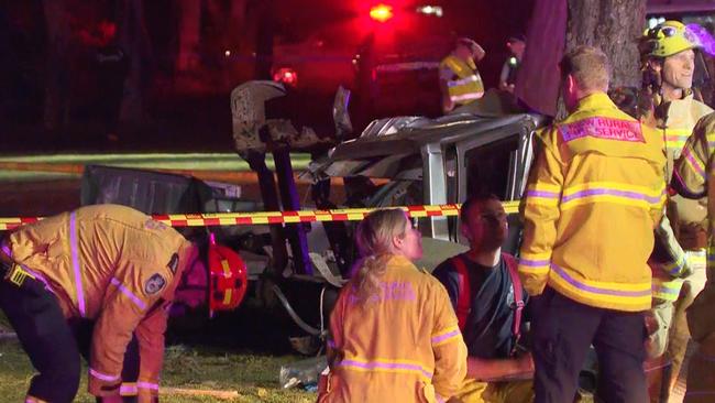 Five teens were killed in the crash at Buxton. Picture: TNV