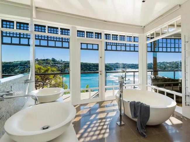 Singer Rita Ora rented this palatial waterfront home.
