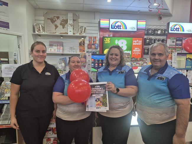 The team at Yeppoon Central Lotto and News. Picture: Facebook