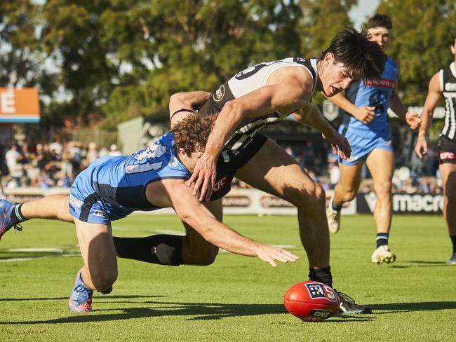 Port like what they’ve seen rom big Dante Visentini. Picture: Matt Loxton