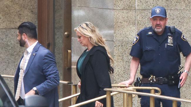 Stormy Daniels leaves Manhattan Criminal Court after testifying at former US President Donald Trump's trial in May. Picture: AFP