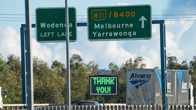 Home quarantine trials will begin for stranded Victorians returning from NSW. Picture: Simon Dallinger