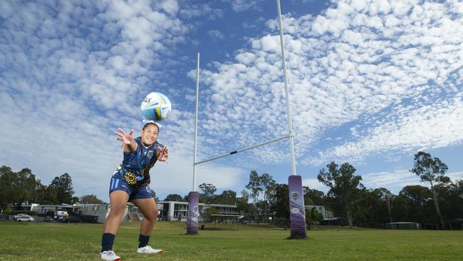 Mabel Park SHS schoolgirl rugby league player Malaela Su’â. Picture: Renae Droop