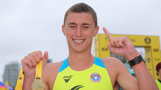 Newport young gun Zach Morris won the short course race at the Coolangatta Gold.