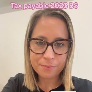 Ms Lennon has been combating tax return myths. Picture: Natalie The Accountant/TikTok