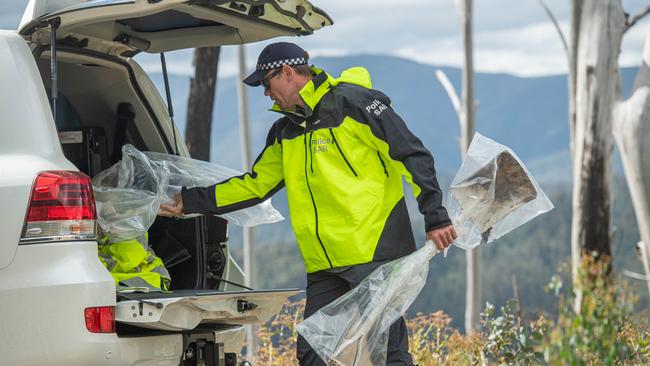 Police searching for Russell Hill and Carol Clay found two shovels in the Mount Hotham area this month. Picture: Jason Edwards