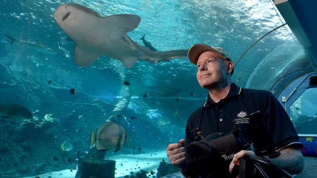 Behind the scenes at Reef HQ. Reef Education Officer Craig McGrogan. Picture: Evan Morgan