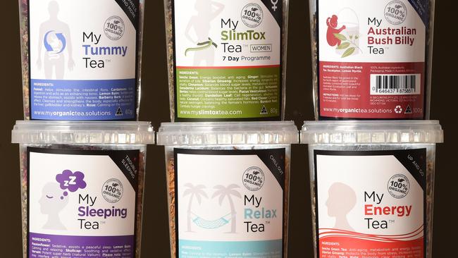 Some of the My Organic Tea products.