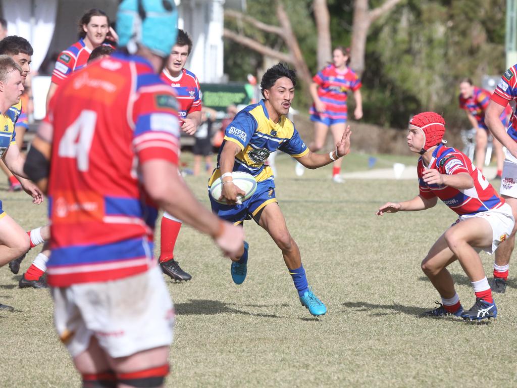 GCDRU round 13 seniors - 2nd grade. Bond Pirates vs. GC Eagles. 14 July 2024 Miami Picture by Richard Gosling