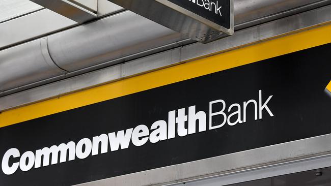 SYDNEY, AUSTRALIA - NewsWire Photos FEBRUARY, 12, 2021: General signage at a Commonwealth Bank of Australia (CBA) branch in Sydney. Picture: NCA NewsWire/Bianca De Marchi
