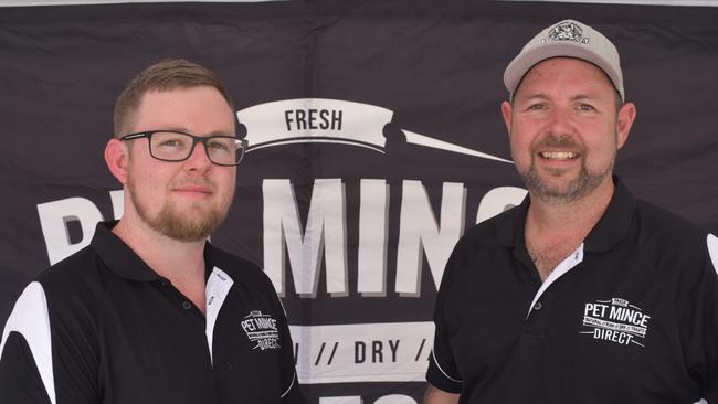 Ipswich 2023 Dog Day at Nicholas Street Precinct pictured is Keith Whyte and Adrian Eyre