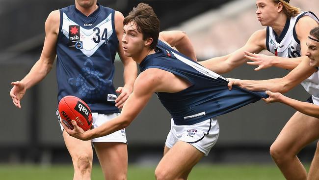 Rhylee West is hoping to follow in the footsteps of his Bulldogs legend father. Picture: Getty