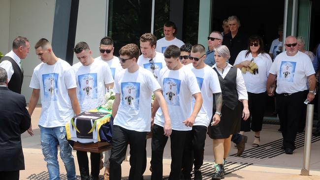 The funeral of stabbing victim Jack Beasley was held at the Southport Church of Christ. 23rd December 2019 Southport AAP Image/Richard Gosling