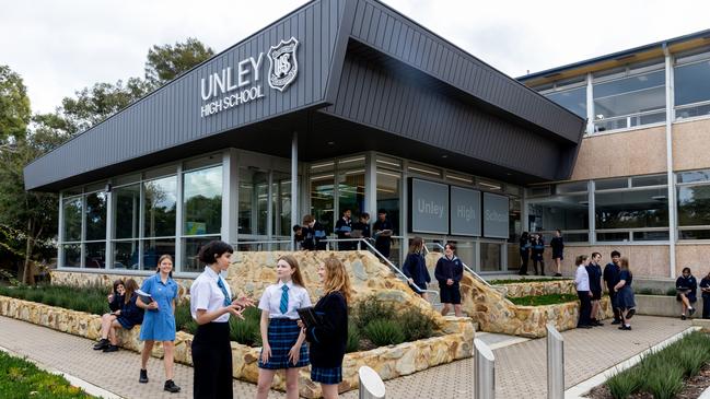 Tighter caps on student numbers are being investigated for state high schools. Picture: Unley High School/Facebook