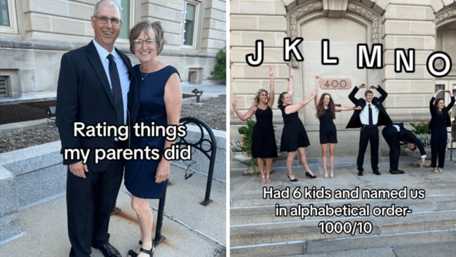 Lauren's parents put a unique spin on their kids' names. Picture: runtothetable/TikTok