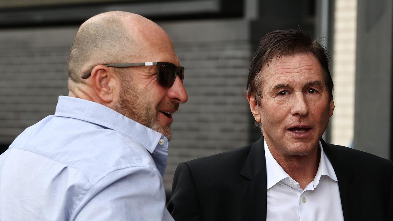 Collingwood president Jeff Browne and CEO Craig Kelly. Pic: Michael Klein