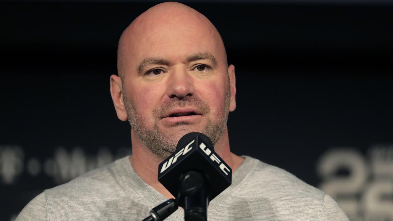 Dana White has been dealt another blow with UFC 251 postponed. (AP Photo/Julio Cortez, File)