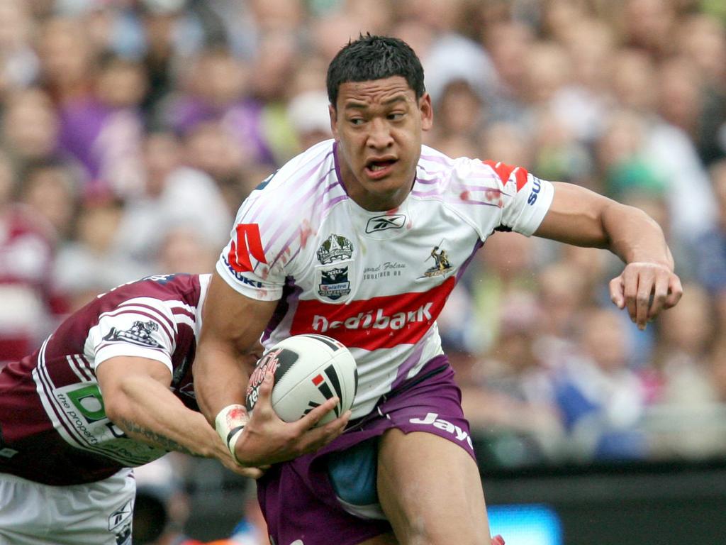Folau during his NRL days with the Melbourne Storm.