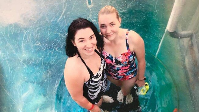 Tiffany Kelly (left), 33, of Rosebery, alongside sister Ashleigh Boswell. Tiffany has been diagnosed with Functional Neurological Disorder. Picture: Supplied