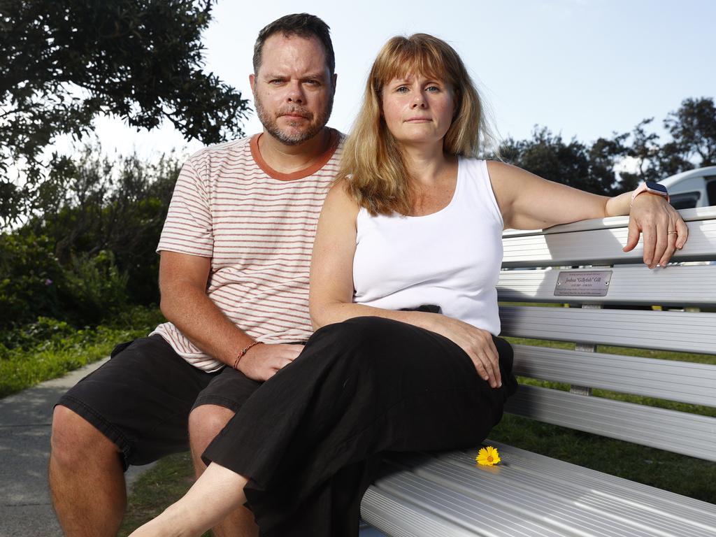 Andrew Gill and his wife Diana Gill say their son was let down by health authorities. Picture: Richard Dobson