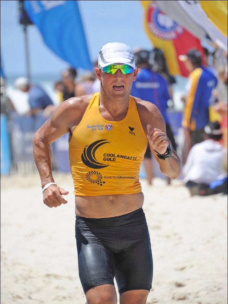 Dean Mercer the ironman. Photos Courtesy Harvie Allison