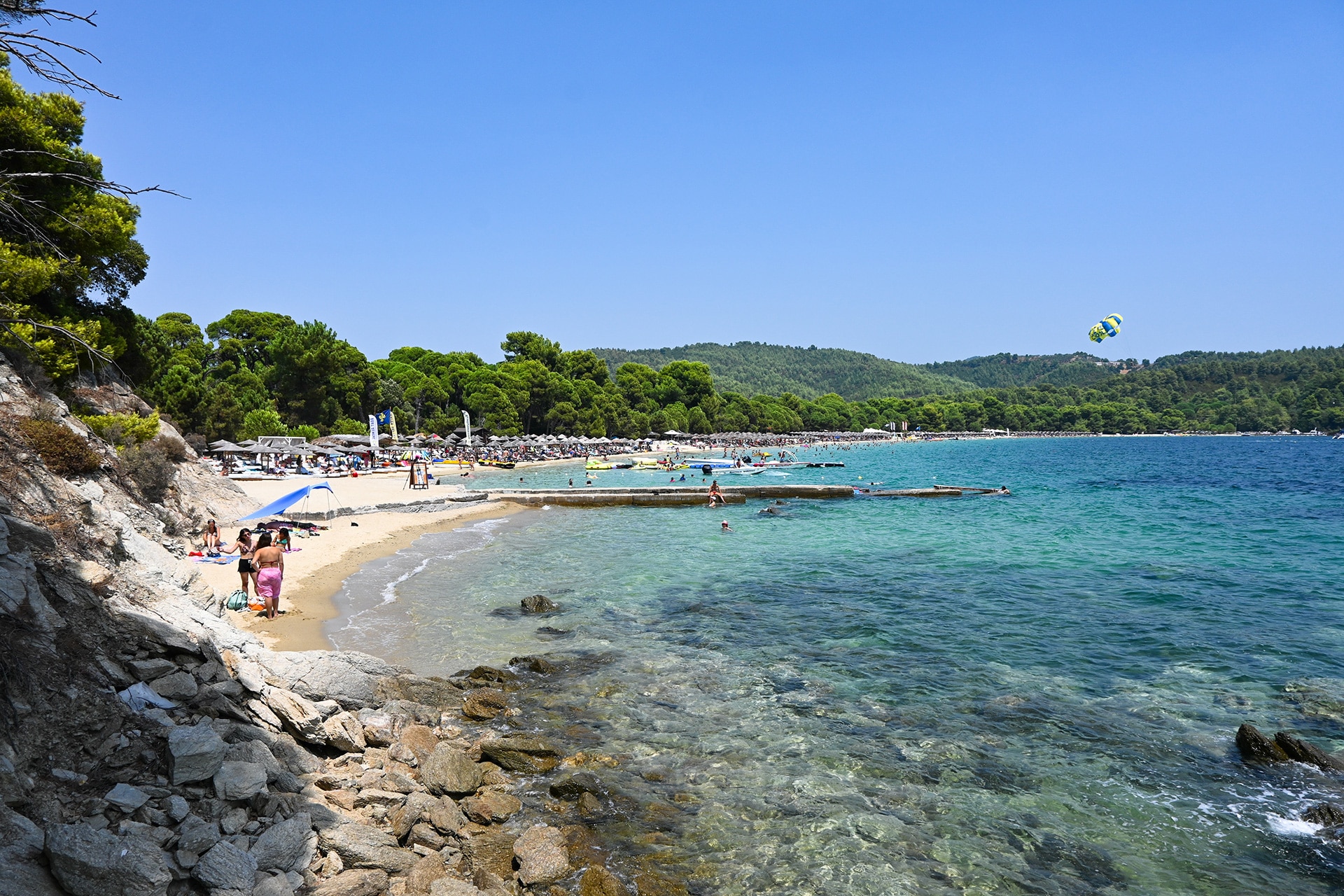 <p><em>Image credit: Ondrej Bocek on Unsplash</em></p><h3>7. Koukounaries Beach, Skiathos, Greece</h3>