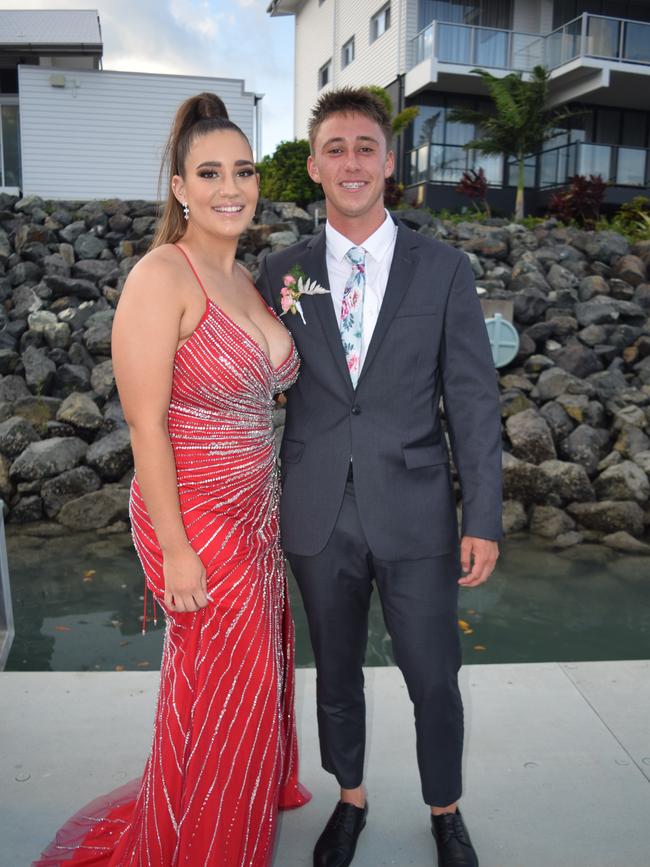 Georgia Reid and Jack McKinnon at the Proserpine State High School formal. Picture: Elyse Wurm