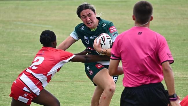 Ariana Henderson playing for Ipswich last season - she has switched to Wynnum Manly. Picture credit: Ipswich Jets Facebook.