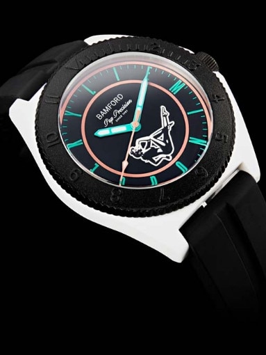 Minogue has collaborated with Luxury Watch designers, Bamford London, to create this limited edition timepiece.