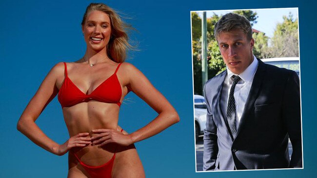 North Sydney Bears player Jesse Marschke, right, the brother of model, former Miss Australia and Survivor Australia contestant Sarah Marschke, left. Pictures: News Corp