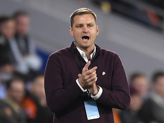 Brisbane Roar coach Warren Moon has enjoyed A-League games without VAR intervention. Picture: Albert Perez/Getty Images