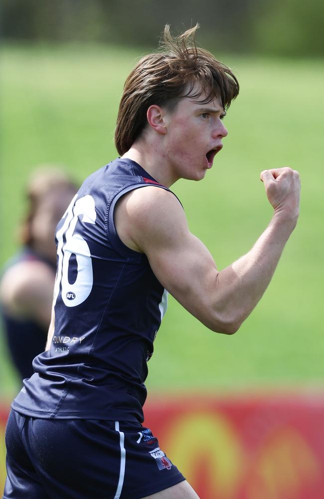 Sam Marshall has relished his experience. Picture: Rob Lawson/AFL Photos