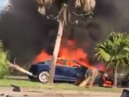 The driver of this Tesla died and his family is suing the carmaker.