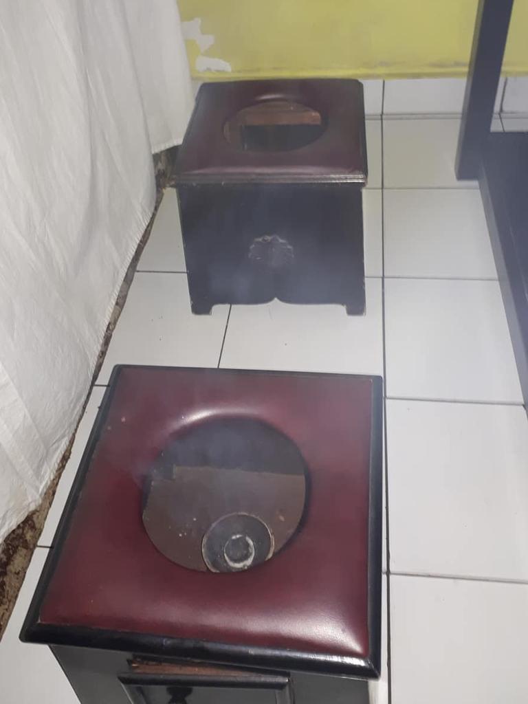 Vagina steaming chairs in Bali. Picture: Bali Bogans/Facebook