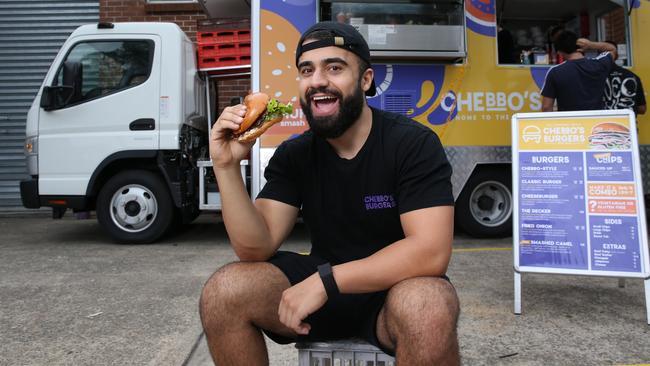 Ali Chebbani whose Bankstown driveway burger operation exploded on TikTok. Picture: Britta Campion / The Australian