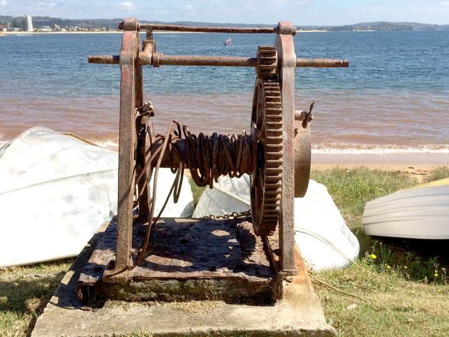 A winch at Fishermans Beach in 2014. Photo Manly Daily