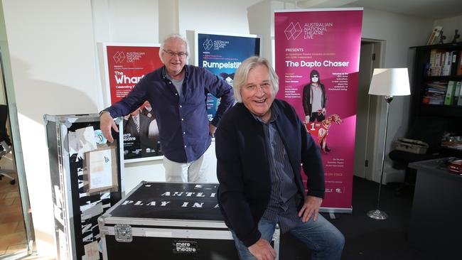 Grant Dodwell and Peter Hiscock, founders of Australian National Theatre Live. Picture: Britta Campion.