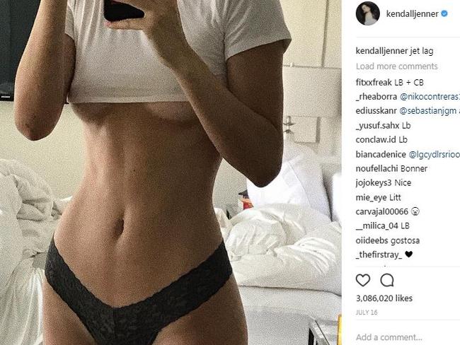 Kendall Jenner posted this picture to her Instagram in July. It’s literally her job to look like this, so don’t compare yourself.