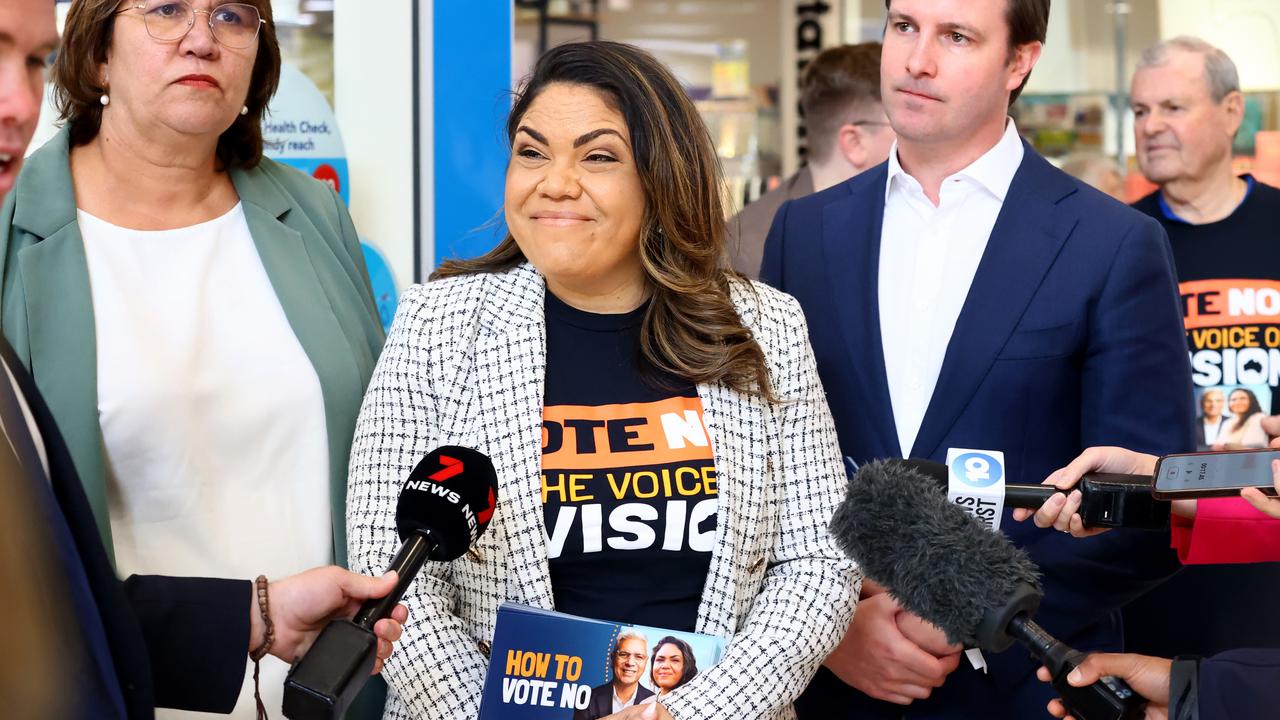 Jacinta Price said there had been more favour shown toward the Yes campaign. Picture: Kelly Barnes