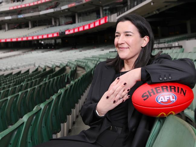 Laura Kane at the MCG. Picture: David Crosling
