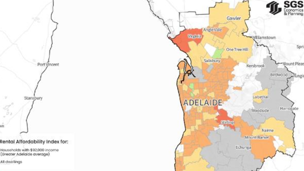 How rental affordability shapes up in Adelaide.