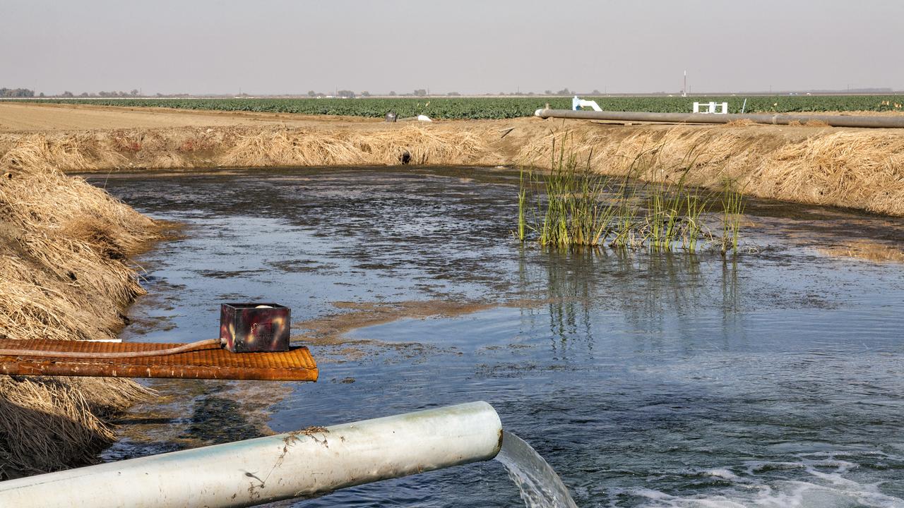 Groundwater pumping at a winery in California. Picture: Universal Images Group via Getty Images