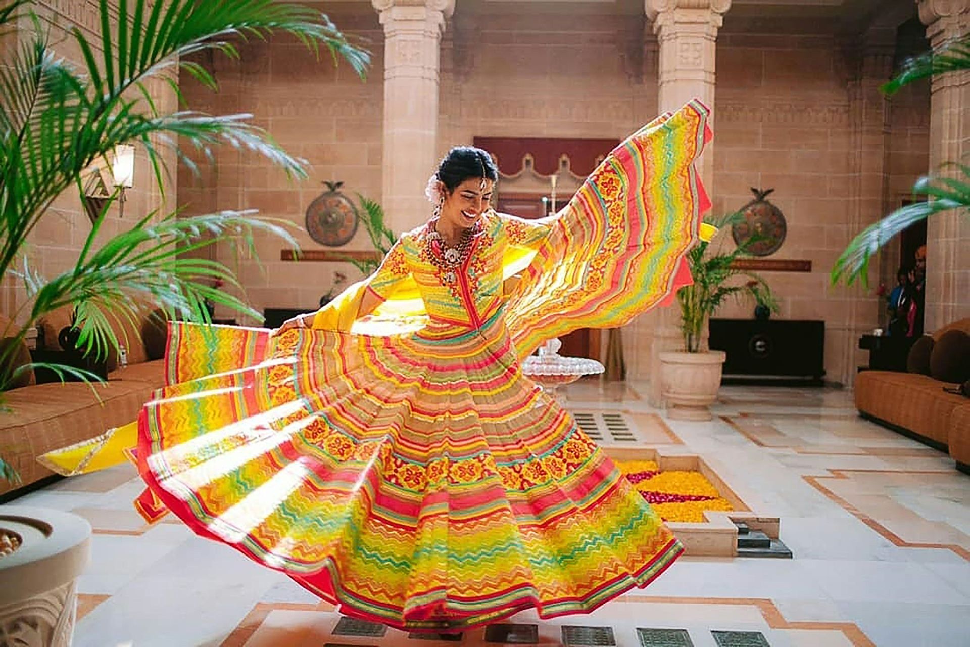 priyanka chopra sangeet outfit