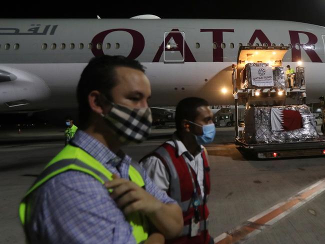 Qantas has arranged rescue flights through Qatar Airways for Australians stranded in India. Picture: AFP