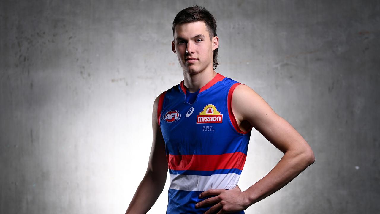 Sam Darcy will follow in his father Luke’s footsteps in playing for the Western Bulldogs. Picture: Getty Images