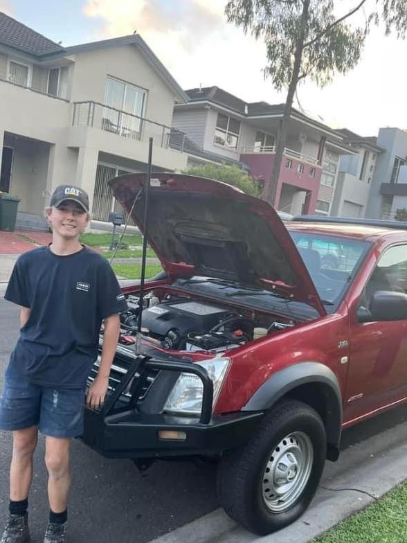 Ike Brooks died when his ute crashed into a telegraph pole at Greystanes. Picture: Facebook