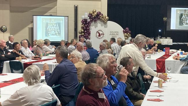 More than 200 of Gympie's rugby league family gathered at the Pavilion on Saturday, June 3, 2023, to celebrate the golden jubilee of the Rainbows Rugby League Football Club.