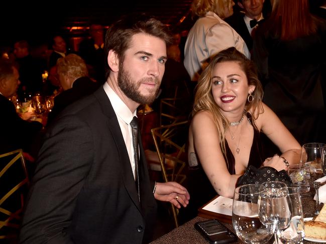 Liam Hemsworth and Miley Cyrus appeared loved up last January.