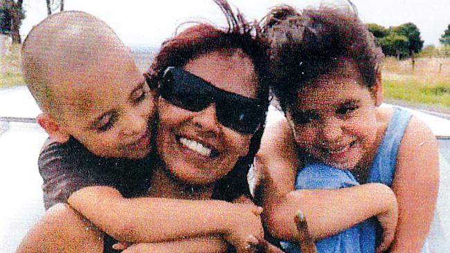 Korey Lee Mitchell, left, Adeline Yvette Rigney-Wilson, centre, and Amber Rose Rigney, right. Picture: Supplied by Ms Wilson-Rigney’s family.